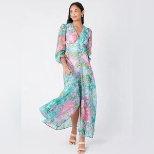 NWT ABBEY GLASS Brooke Gown Vivid Bloom